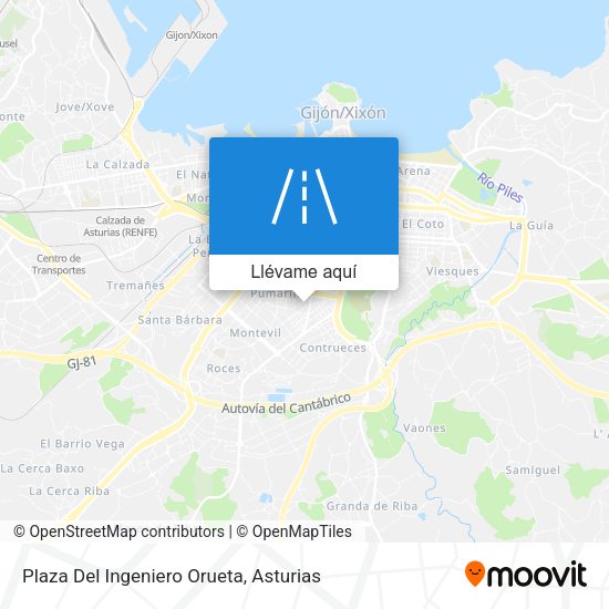 Mapa Plaza Del Ingeniero Orueta