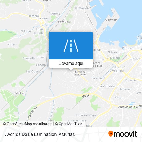 Mapa Avenida De La Laminación