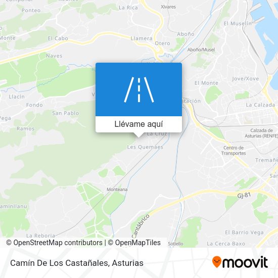 Mapa Camín De Los Castañales