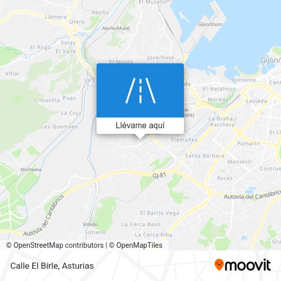 Mapa Calle El Birle
