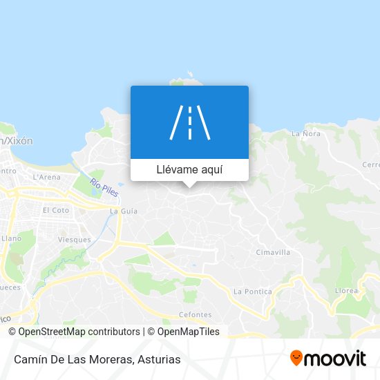 Mapa Camín De Las Moreras