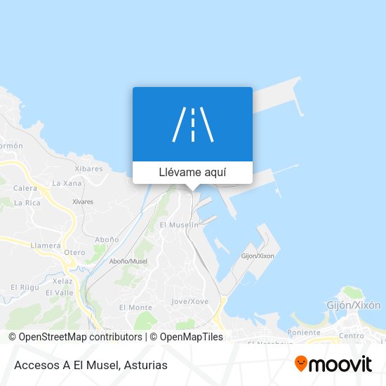 Mapa Accesos A El Musel