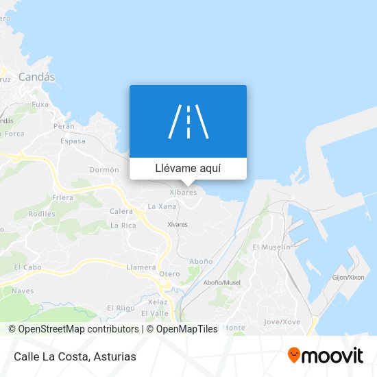 Mapa Calle La Costa