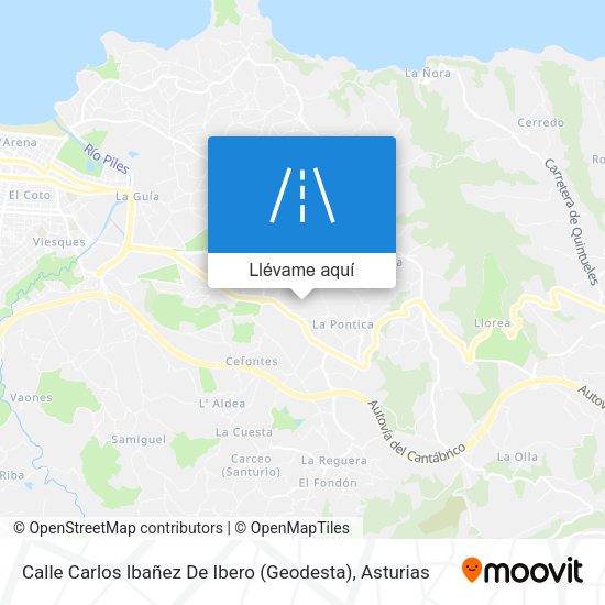 Mapa Calle Carlos Ibañez De Ibero (Geodesta)