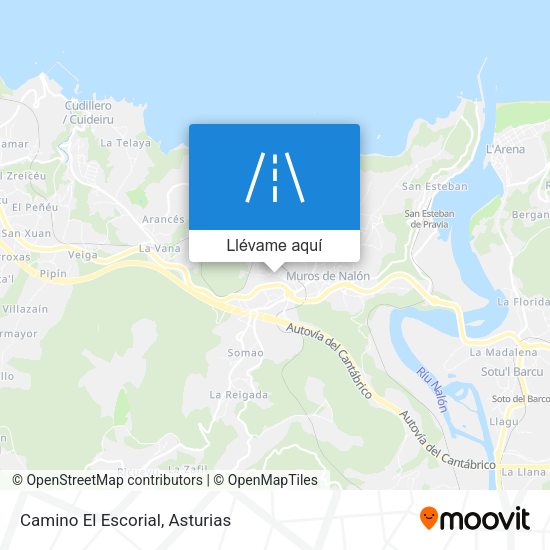 Mapa Camino El Escorial