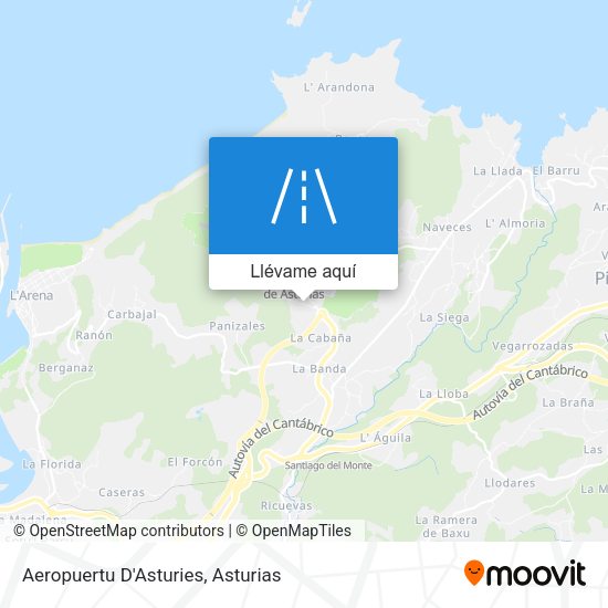 Mapa Aeropuertu D'Asturies