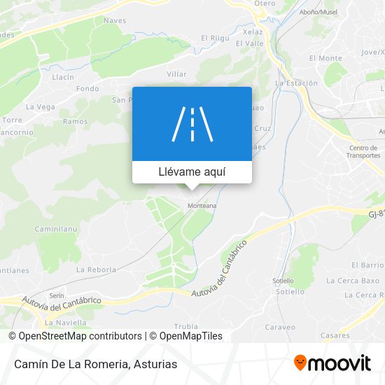 Mapa Camín De La Romeria