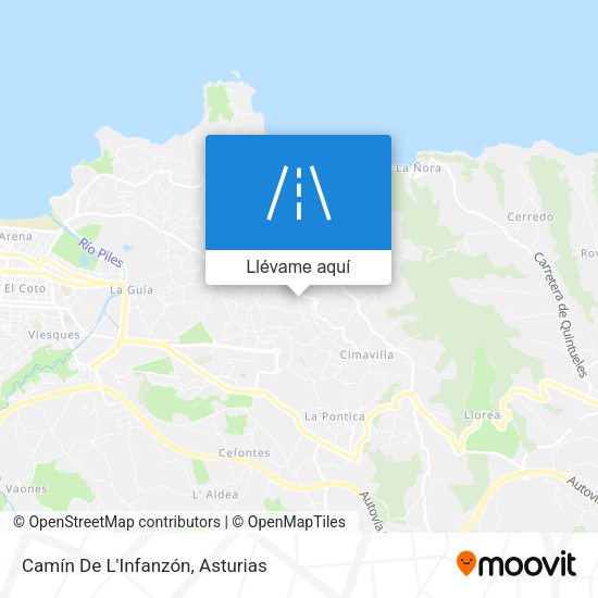 Mapa Camín De L'Infanzón