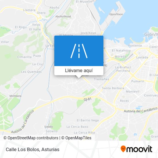 Mapa Calle Los Bolos