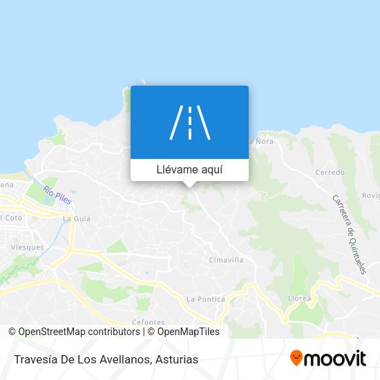 Mapa Travesía De Los Avellanos