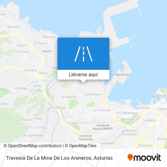 Mapa Travesía De La Mina De Los Areneros