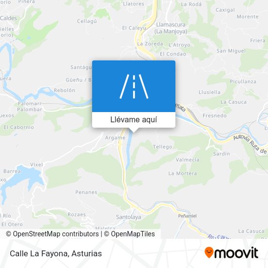 Mapa Calle La Fayona