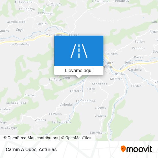 Mapa Camín A Ques