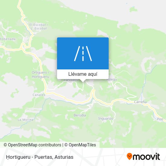 Mapa Ḥortigueru - Puertas