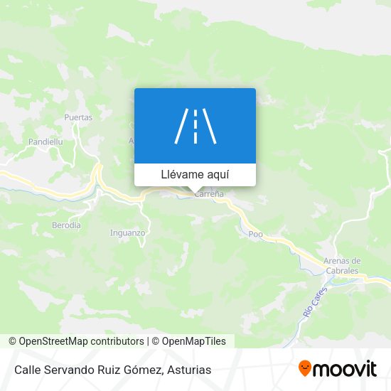 Mapa Calle Servando Ruiz Gómez