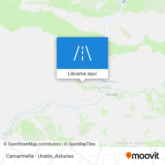 Mapa Camarmeña - Undón