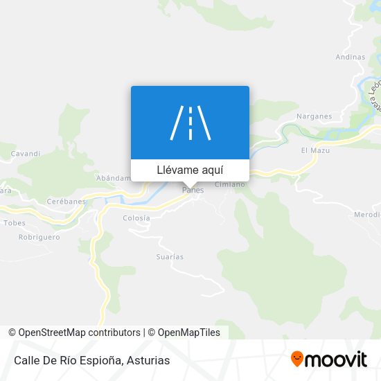 Mapa Calle De Río Espioña