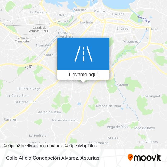 Mapa Calle Alicia Concepción Álvarez