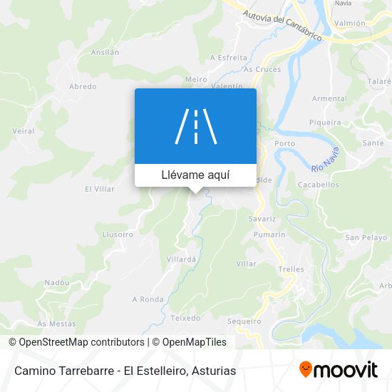 Mapa Camino Tarrebarre - El Estelleiro
