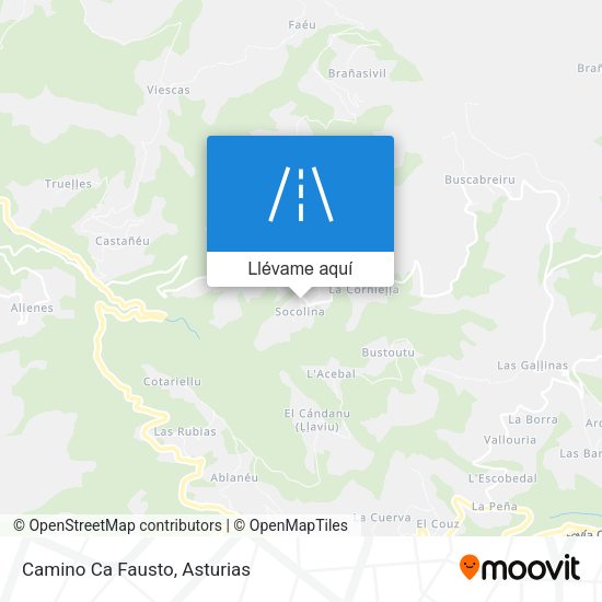Mapa Camino Ca Fausto