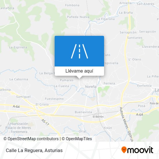 Mapa Calle La Reguera