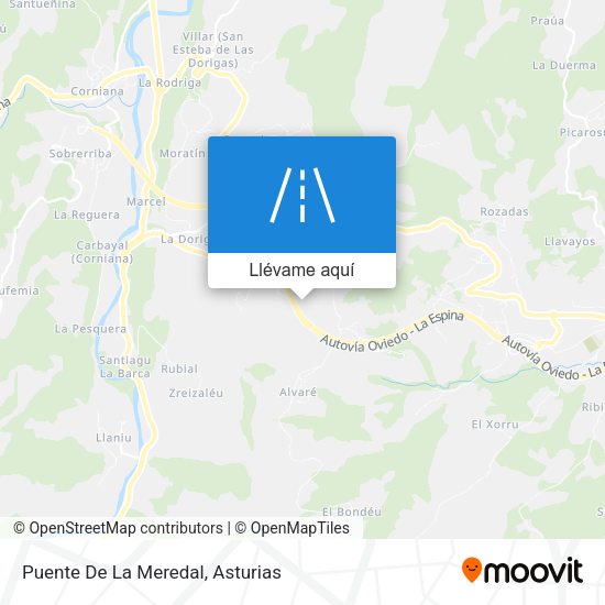 Mapa Puente De La Meredal