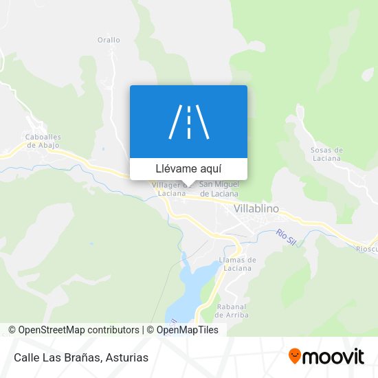 Mapa Calle Las Brañas