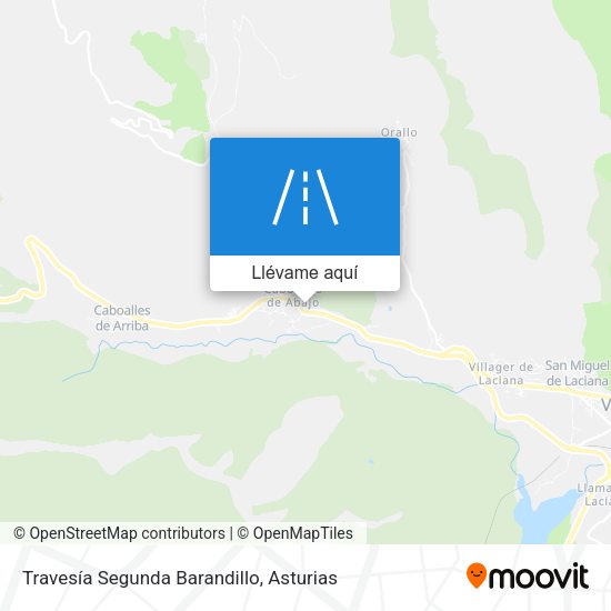 Mapa Travesía Segunda Barandillo