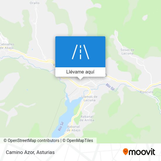 Mapa Camino Azor