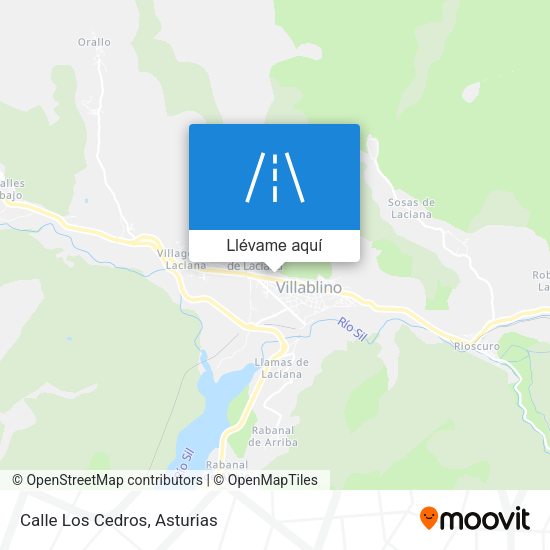 Mapa Calle Los Cedros
