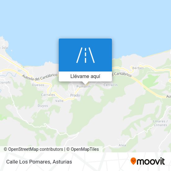 Mapa Calle Los Pomares