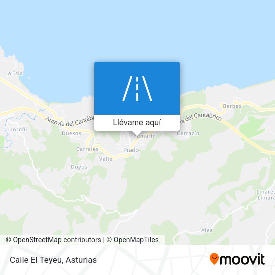Mapa Calle El Teyeu