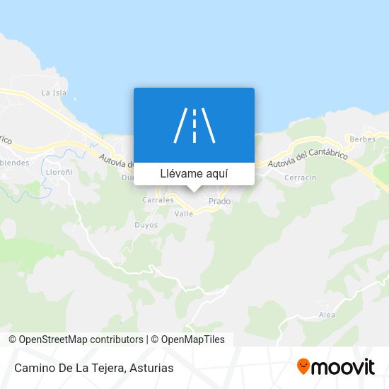 Mapa Camino De La Tejera
