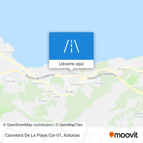 Mapa Carretera De La Playa Car-01