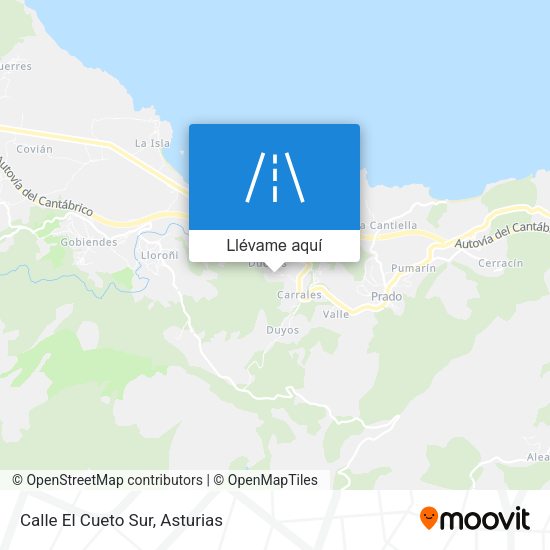 Mapa Calle El Cueto Sur