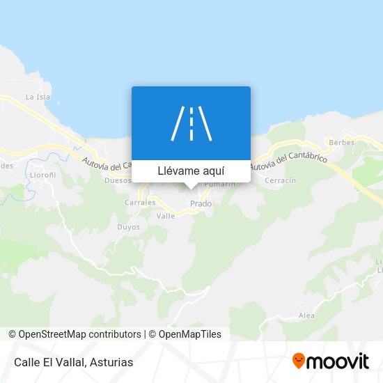 Mapa Calle El Vallal