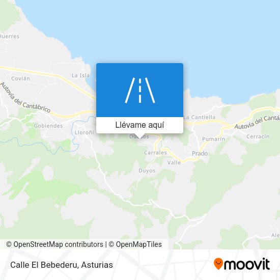 Mapa Calle El Bebederu