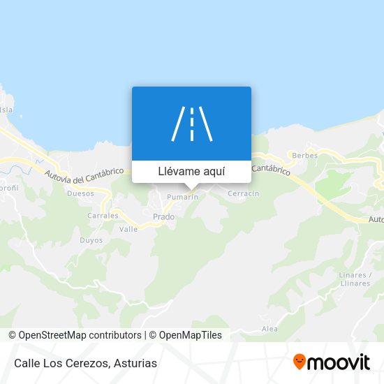 Mapa Calle Los Cerezos