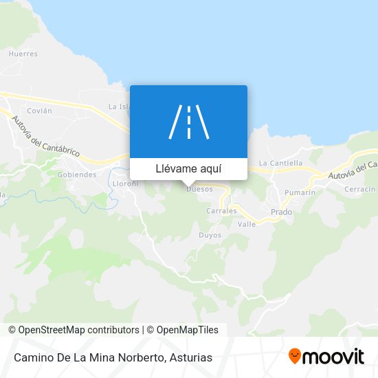 Mapa Camino De La Mina Norberto