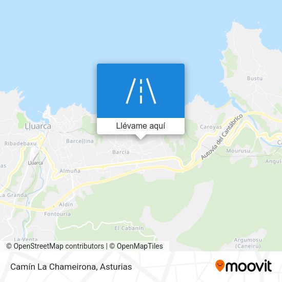 Mapa Camín La Chameirona
