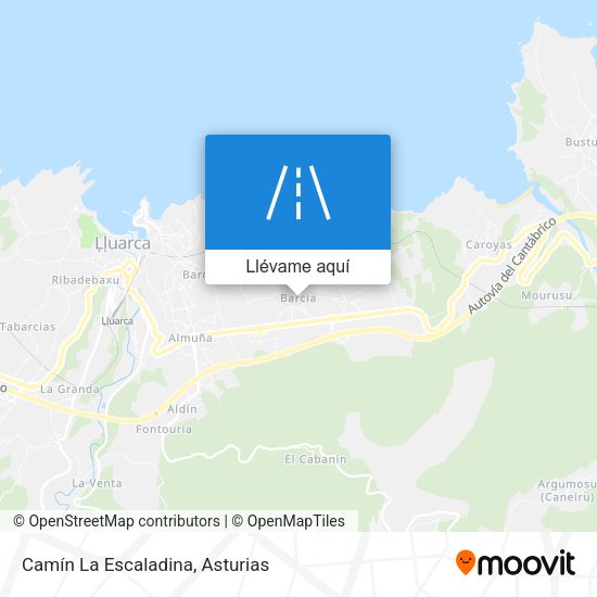 Mapa Camín La Escaladina