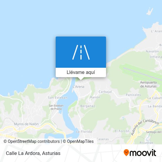Mapa Calle La Ardora