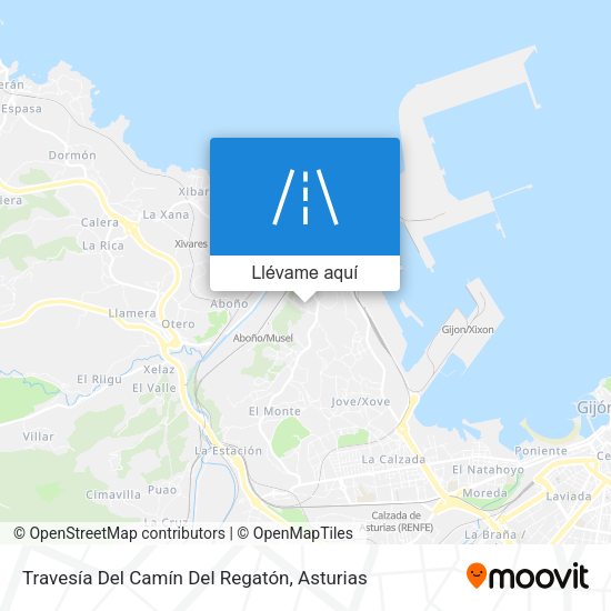 Mapa Travesía Del Camín Del Regatón