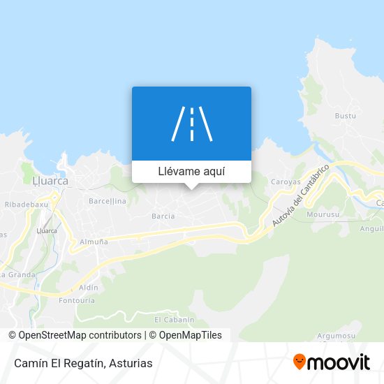 Mapa Camín El Regatín
