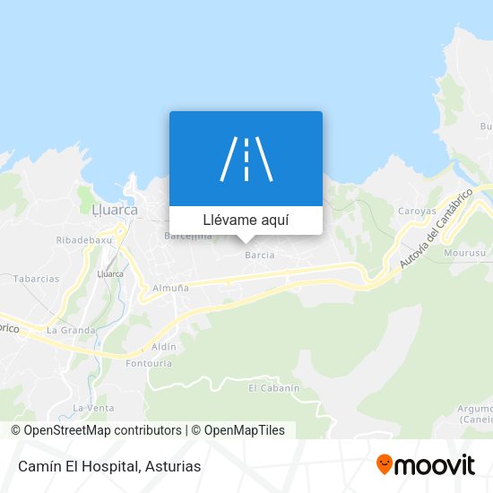 Mapa Camín El Hospital