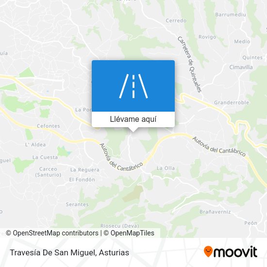 Mapa Travesía De San Miguel