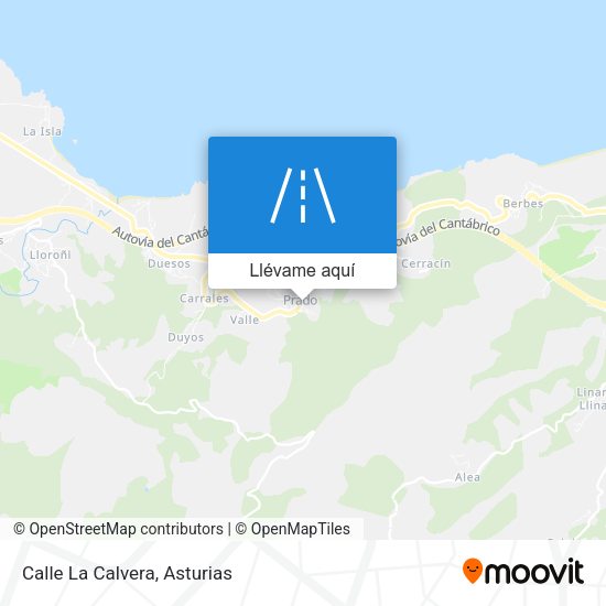 Mapa Calle La Calvera