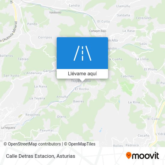 Mapa Calle Detras Estacion