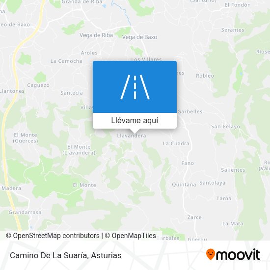 Mapa Camino De La Suaría