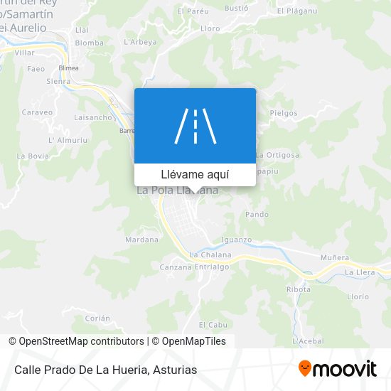 Mapa Calle Prado De La Hueria